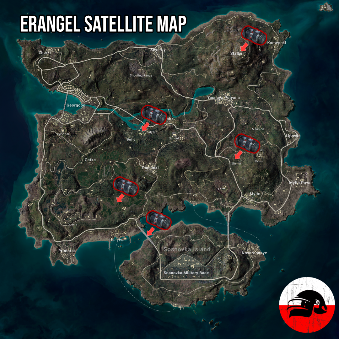 Erangel - Mapa Satelit