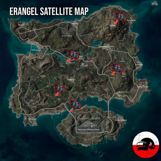 Erangel - Mapa Satelit